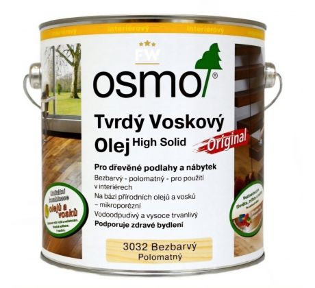 TVRDÝ VOSKOVÝ OLEJ ORIGINÁL 3032 Bezfarebný - hodvábny lesk