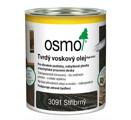 TVRDÝ VOSKOVÝ OLEJ EFEKT 3091 Strieborný